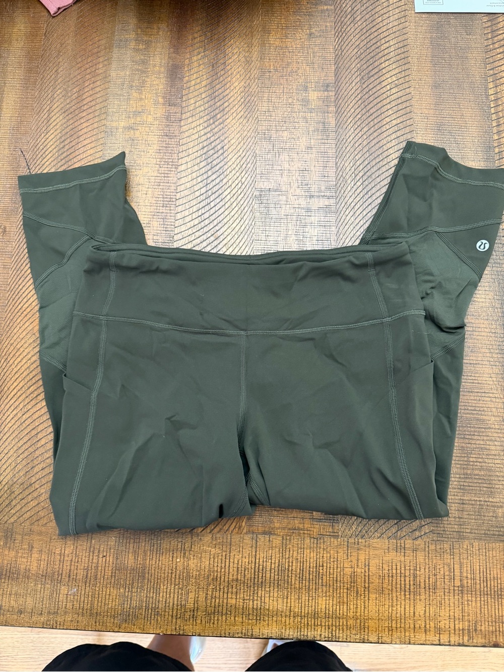 lululemon athletica Olive Green High-Rise Leggings